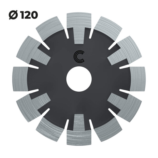 vloerverwarmingsfrees cementdekvloeren 120mm