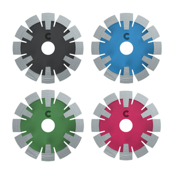 vloerverwarmingsfrees set 4 stuks